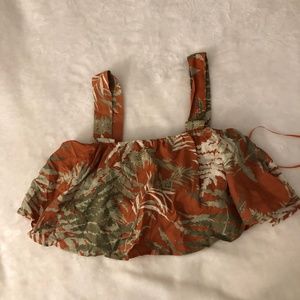 Zara Brown Crop Top, S | Summer!